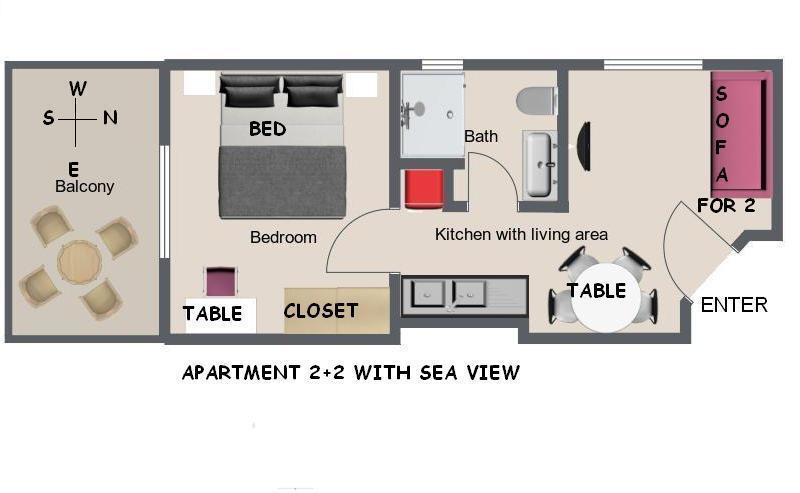 Apartments Ursic Mb Brela Værelse billede